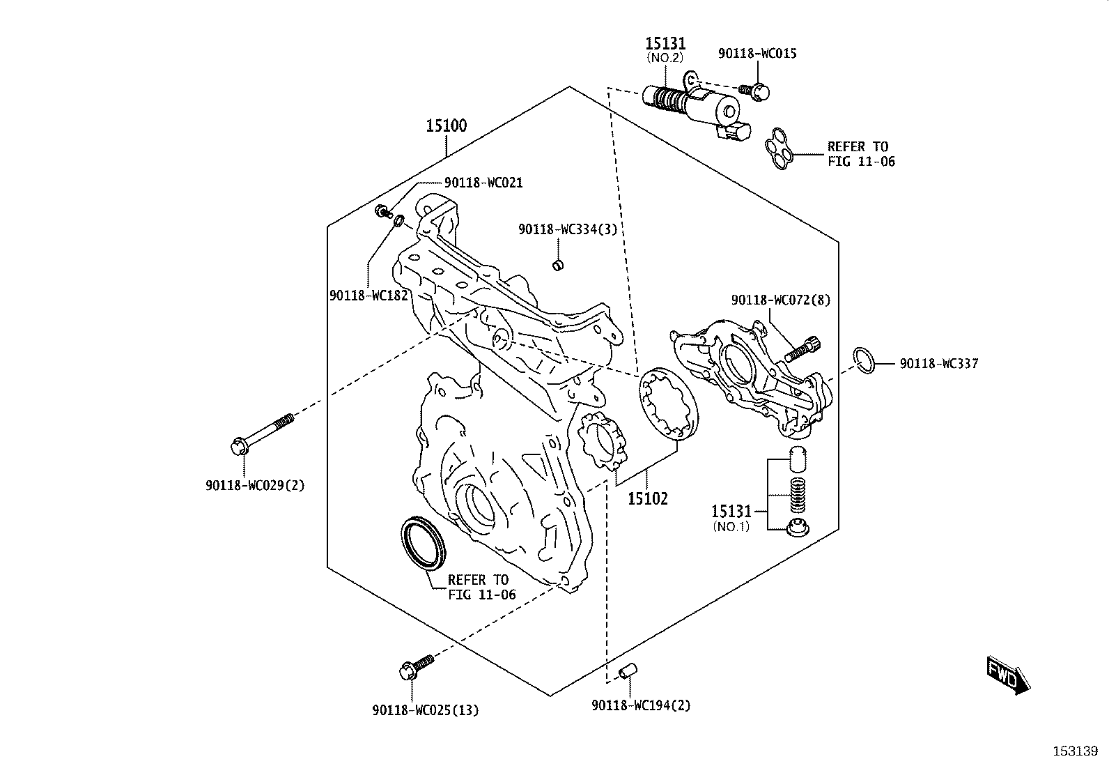 15104-WC001 STRAINER SUB-ASSY, OIL product image