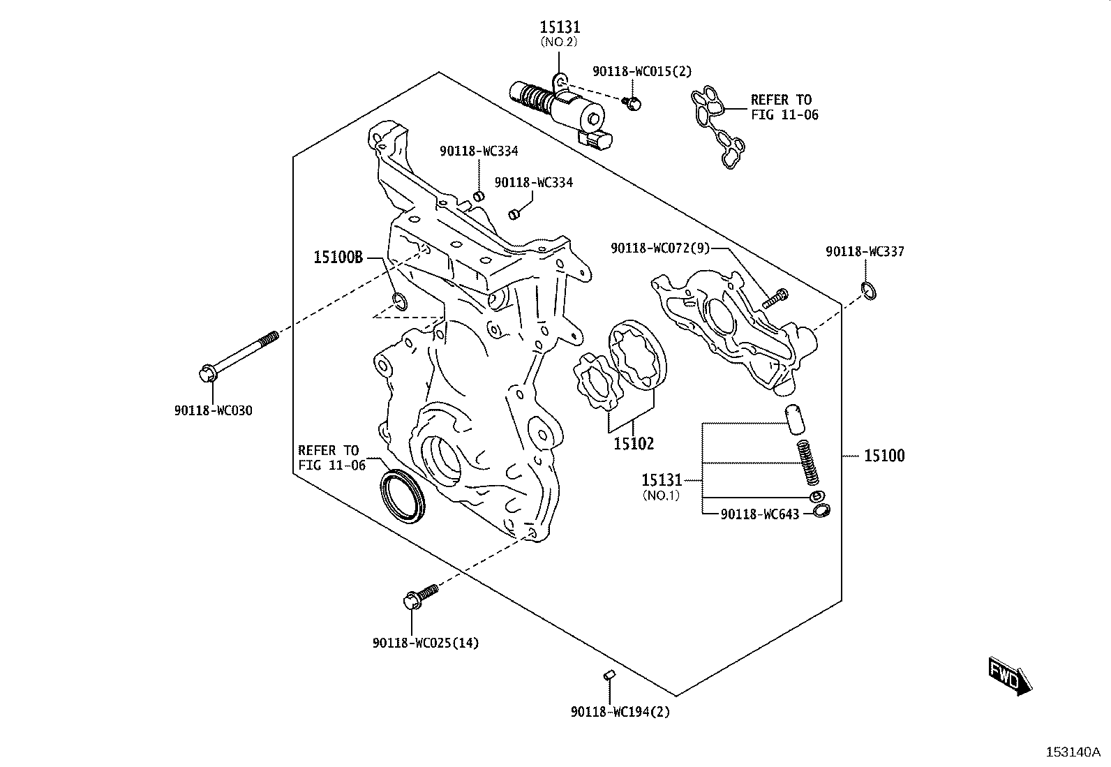 15104-WC001 STRAINER SUB-ASSY, OIL product image