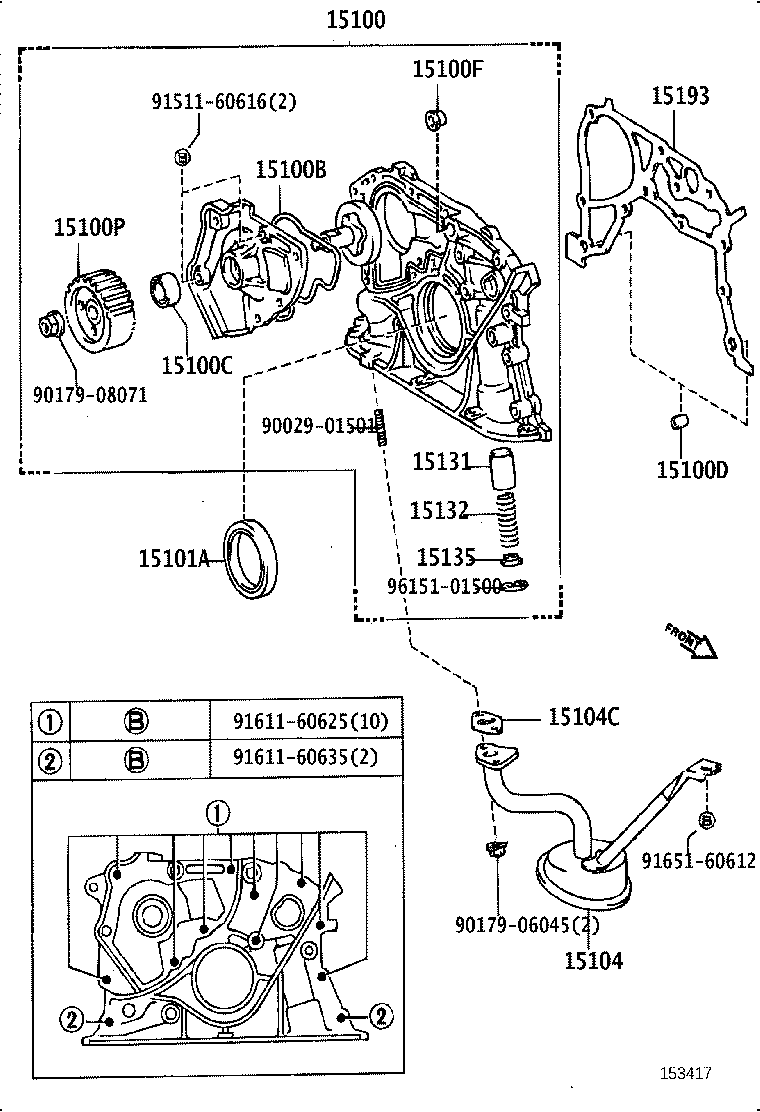 15149-88360 GASKET(FOR OIL STRAINER) product image