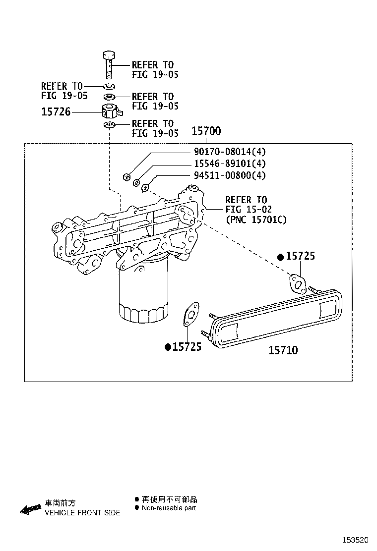 15700-78080 COOLER ASSY, OIL W/BRACKET product image