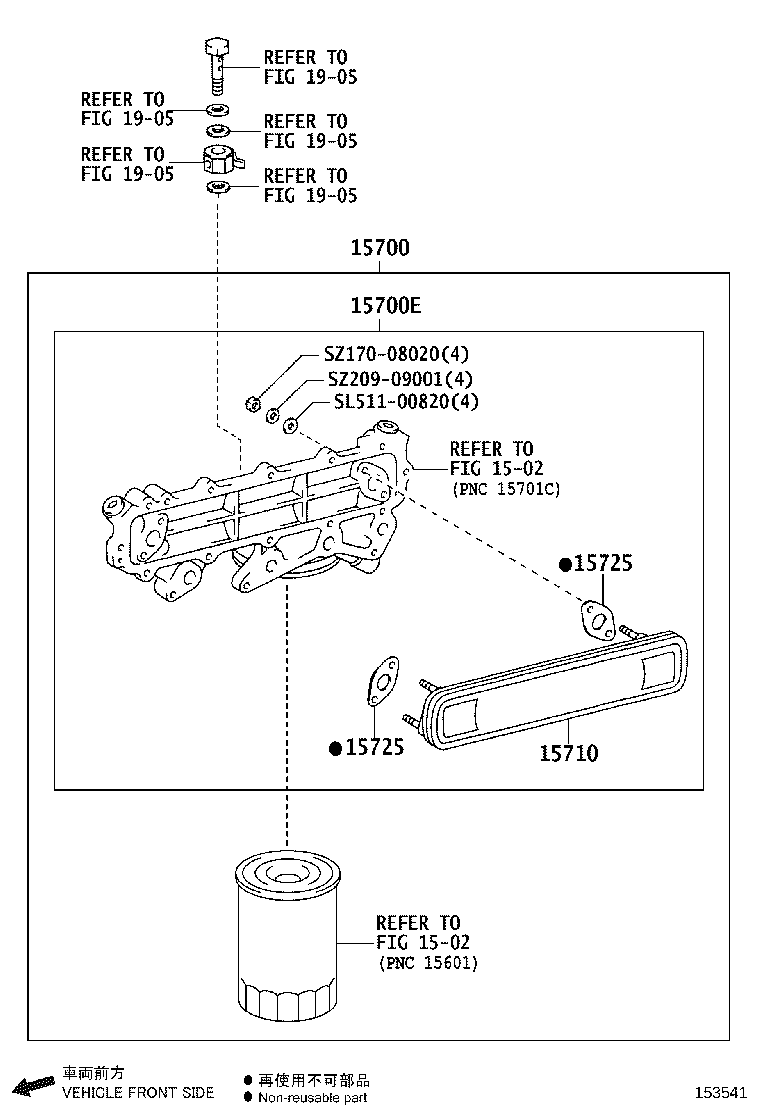 15700-78142 COOLER ASSY, OIL W/BRACKET product image