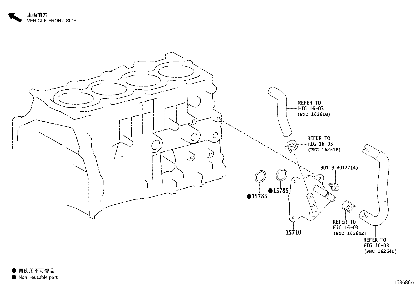 Toyota 15710-F0020 COOLER ASSY, OIL