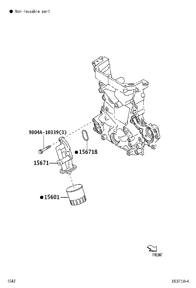15601-BZ030 FILTER SUB-ASSY, OIL product image