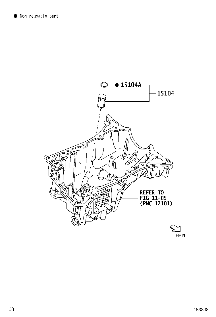 15104-BZ010 STRAINER SUB-ASSY, OIL product image