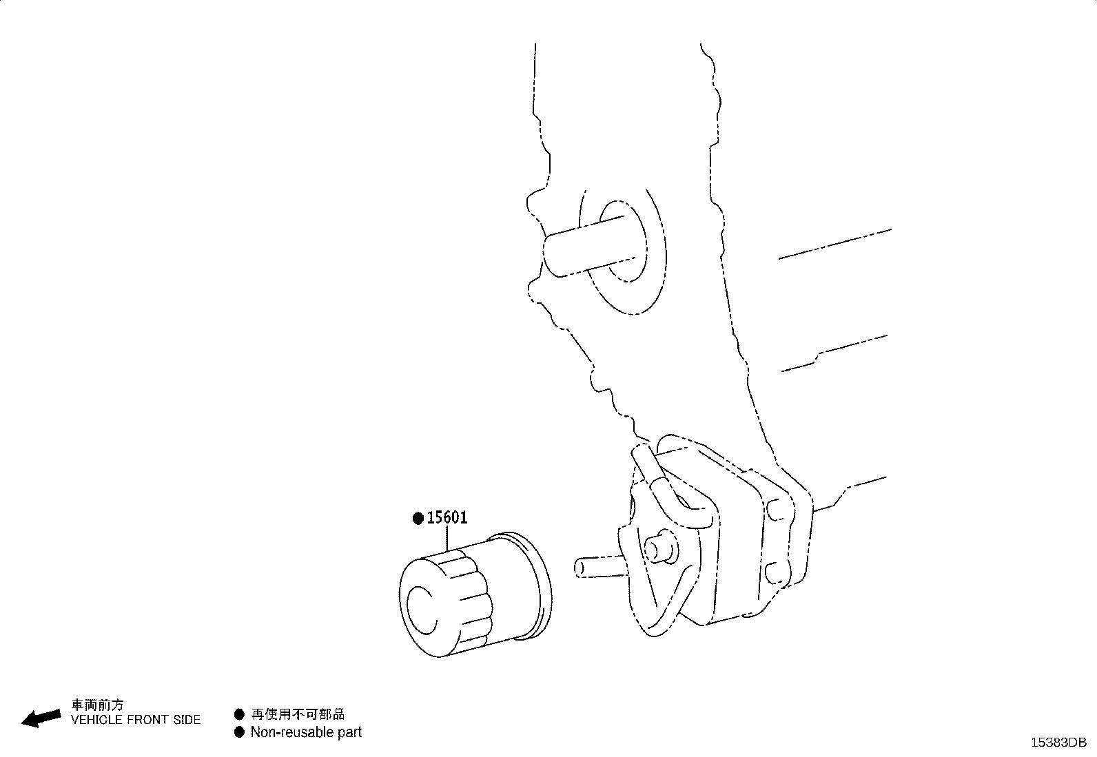 15674-70020 RECEIVER, OIL FILTER product image