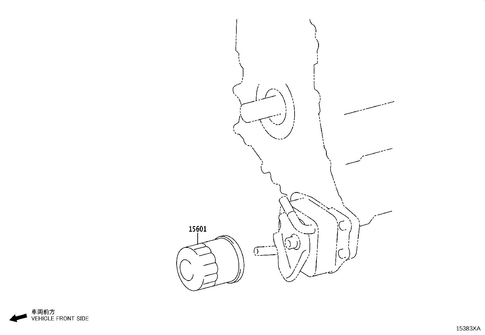 Toyota 15671-F0010 BRACKET, OIL FILTER