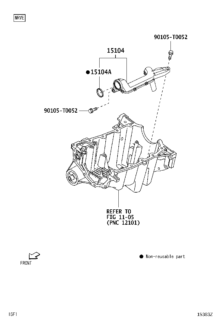 15104-BZ030 STRAINER SUB-ASSY, OIL product image
