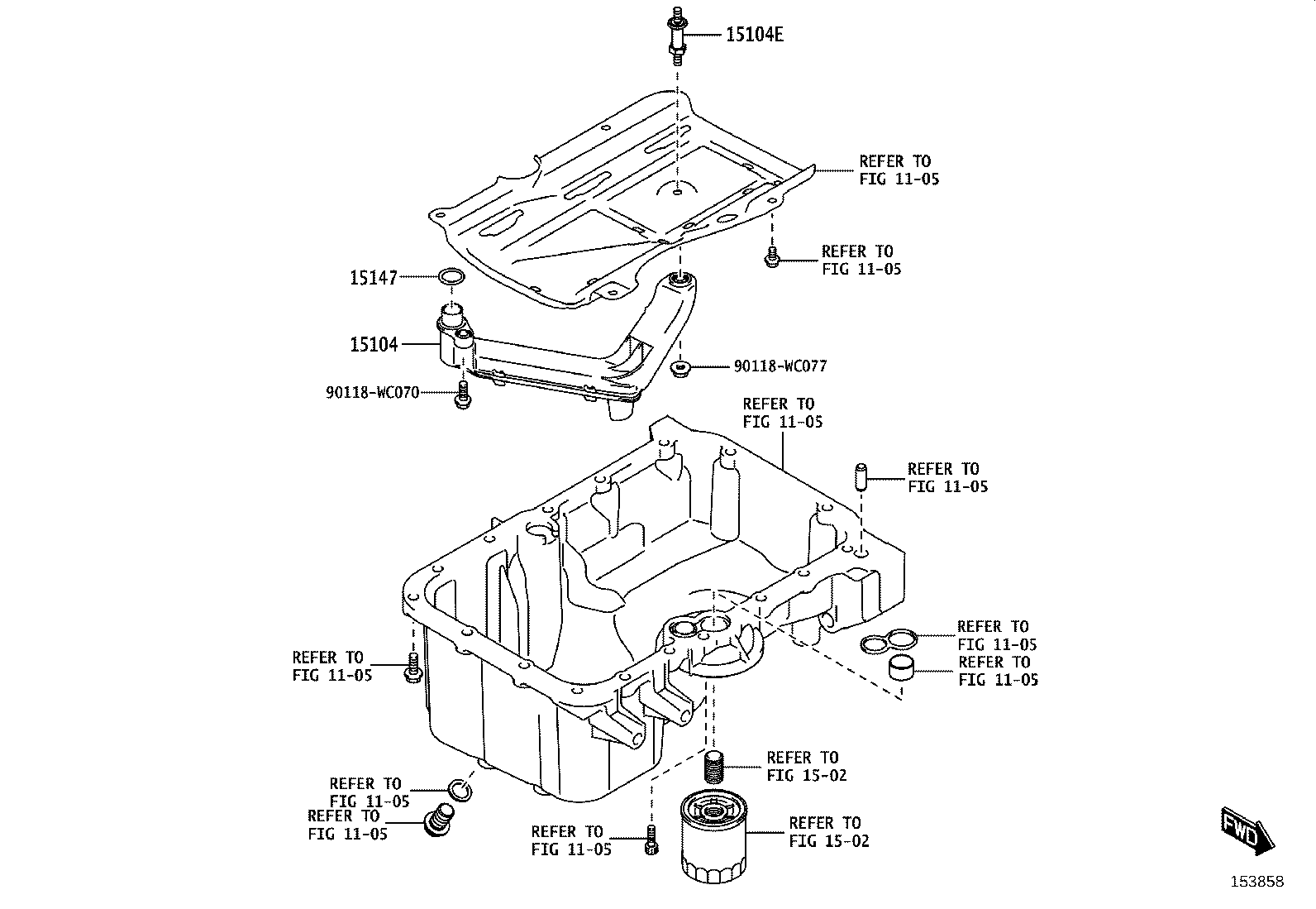 15104-WC004 STRAINER SUB-ASSY, OIL product image