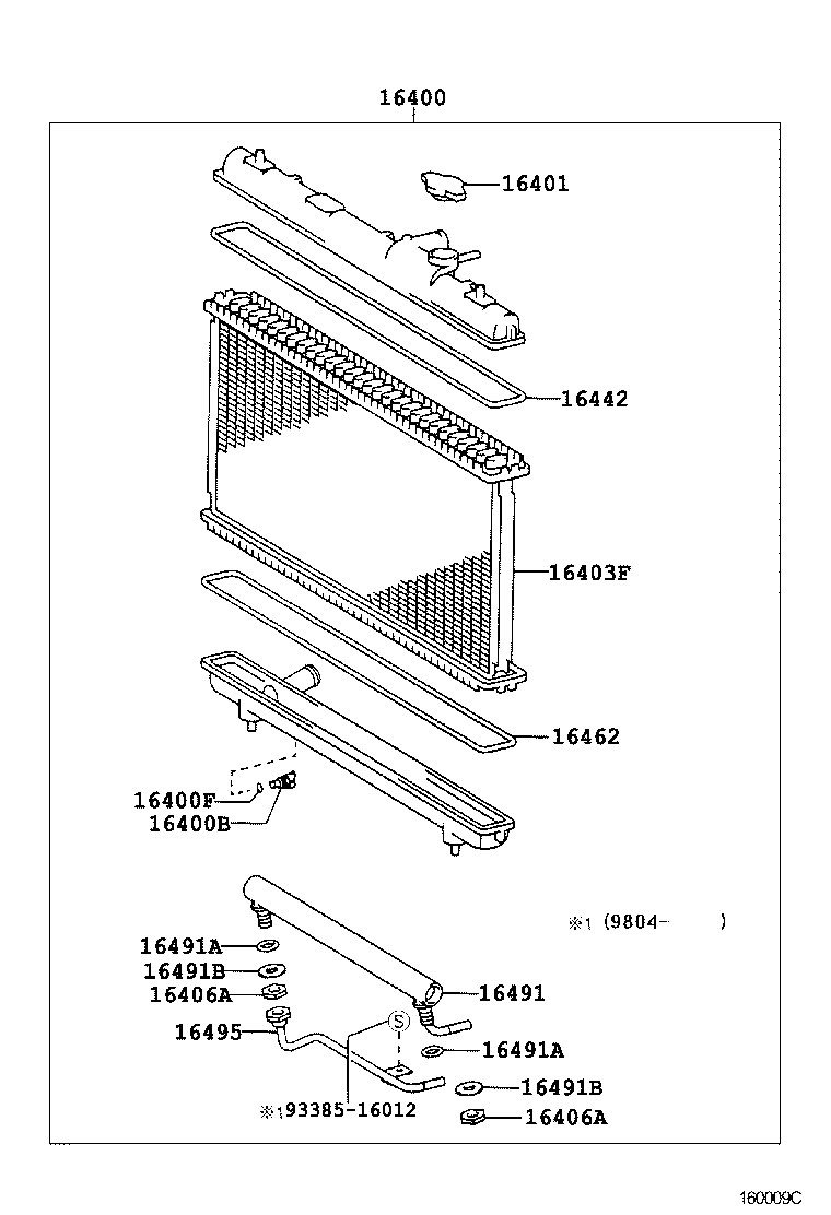 16400-6A170 RADIATOR ASSY product image