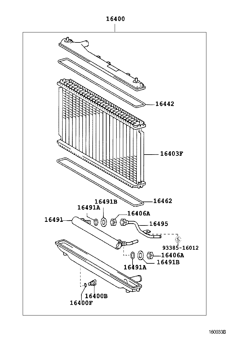 16264-0A020 HOSE, WATER BY-PASS, NO.2 product image
