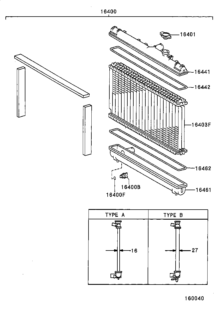 16261-74091 HOSE, WATER BY-PASS product image