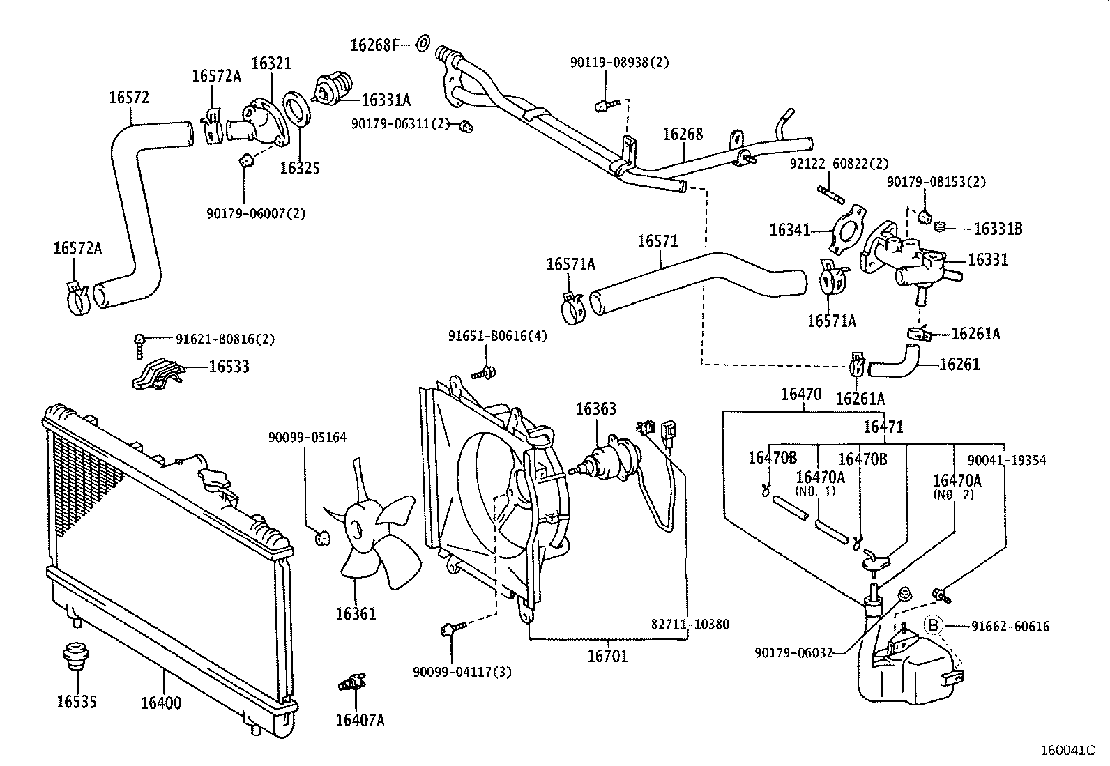 16304-88560 OUTLET, WATER product image