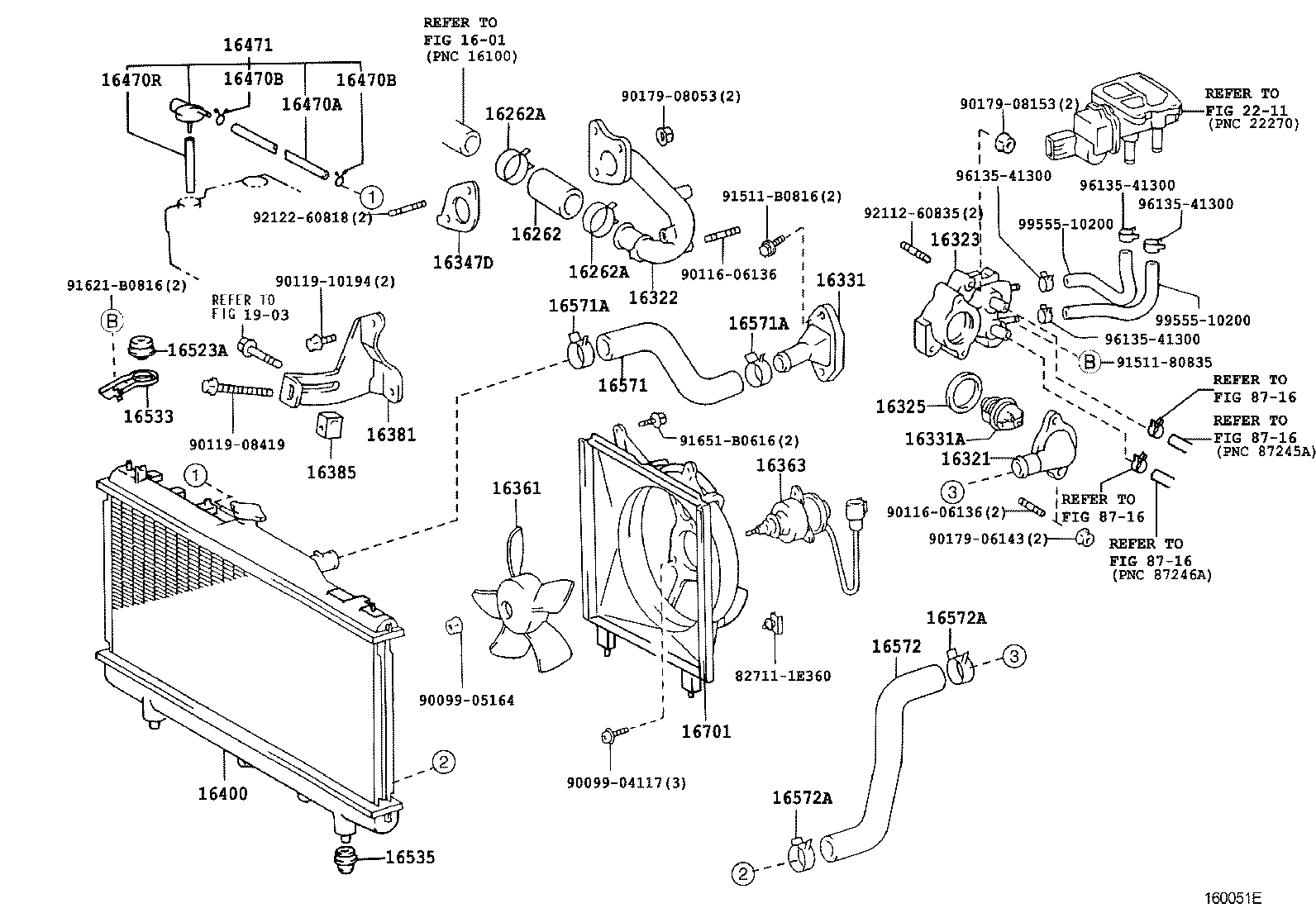 16381-64160 BAR, FAN BELT ADJUSTING product image