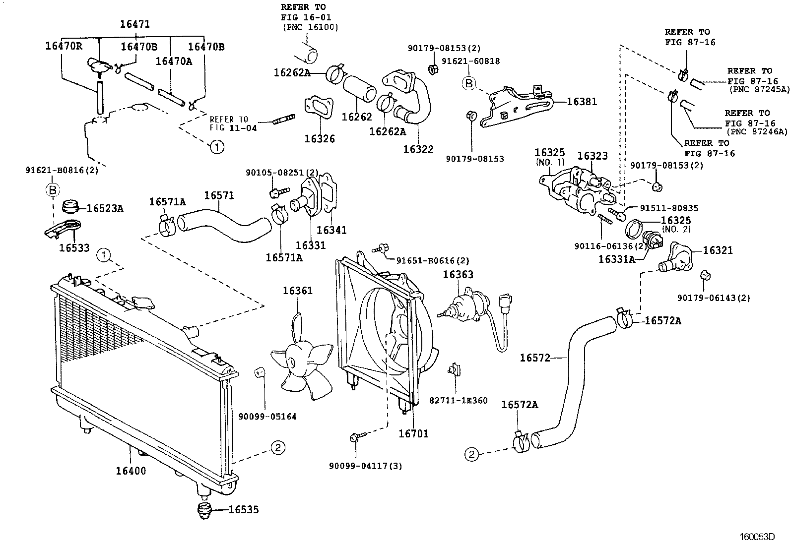 16381-64160 BAR, FAN BELT ADJUSTING product image