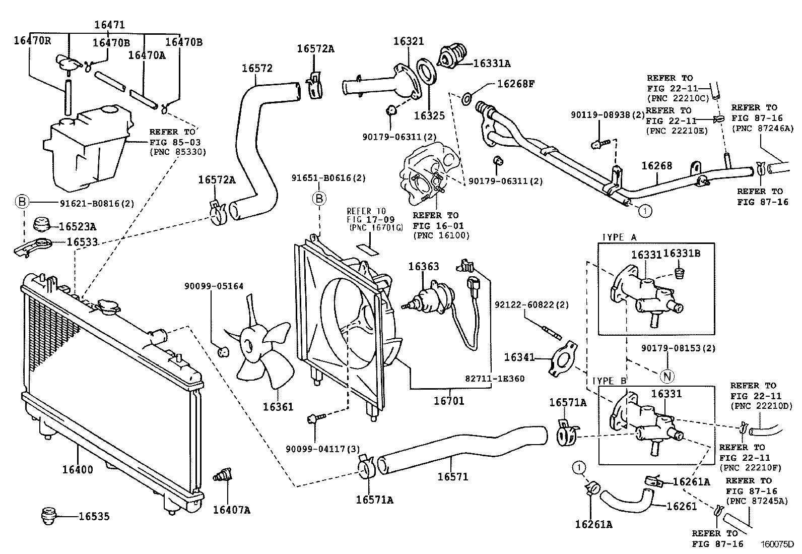 16381-64160 BAR, FAN BELT ADJUSTING product image