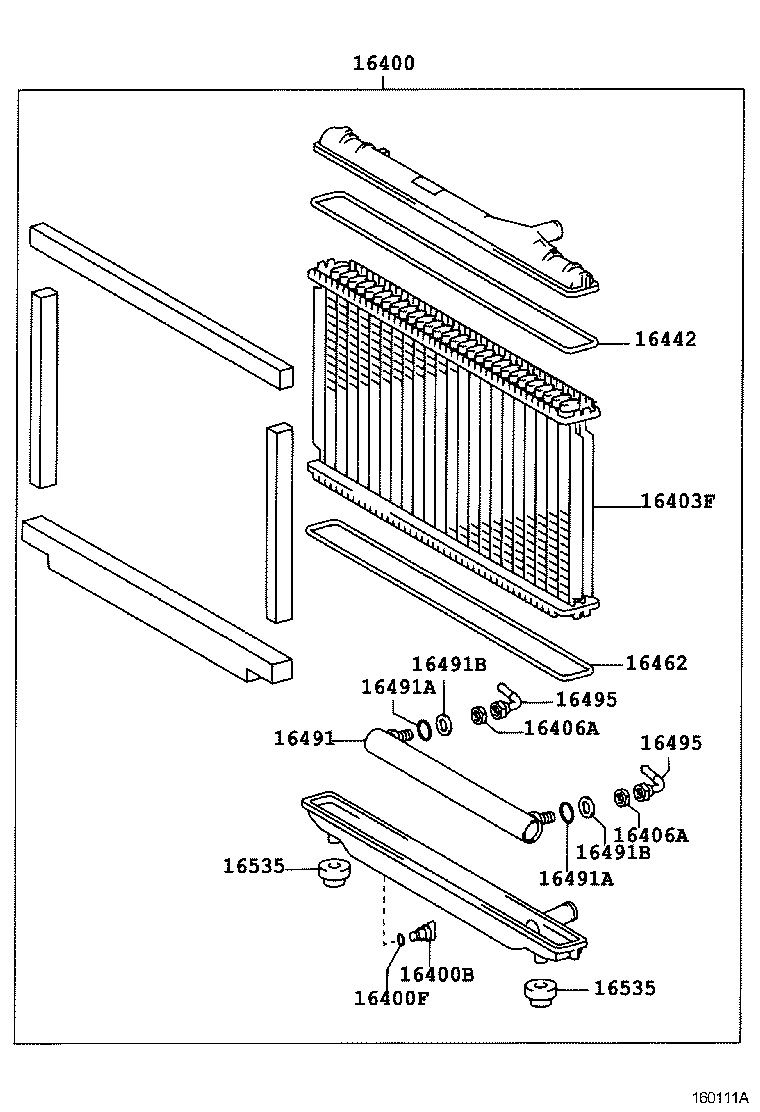 16261-88410 HOSE, WATER BY-PASS product image