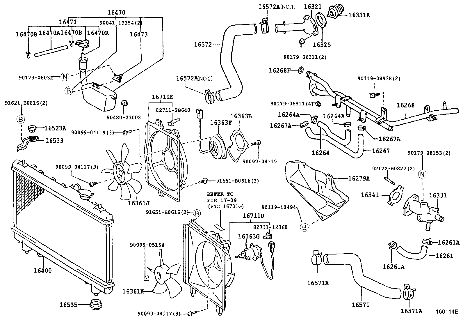 16361-74140 FAN, LH product image