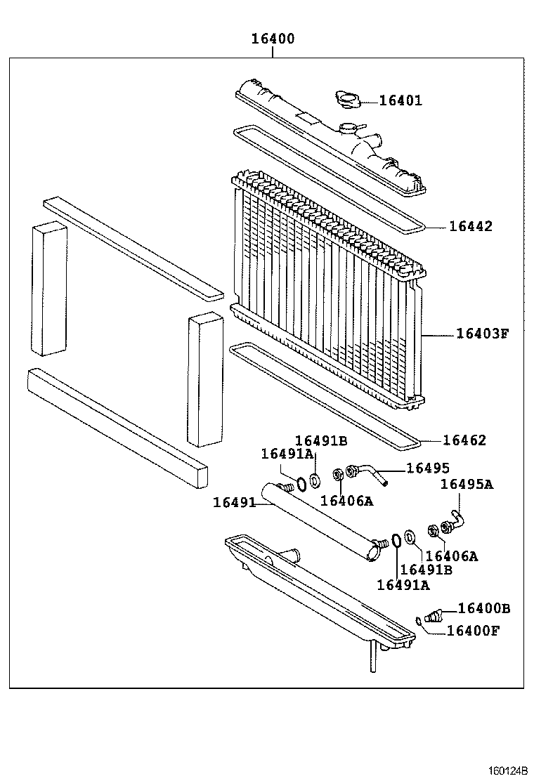 16264-70080 HOSE, WATER BY-PASS, NO.2 product image