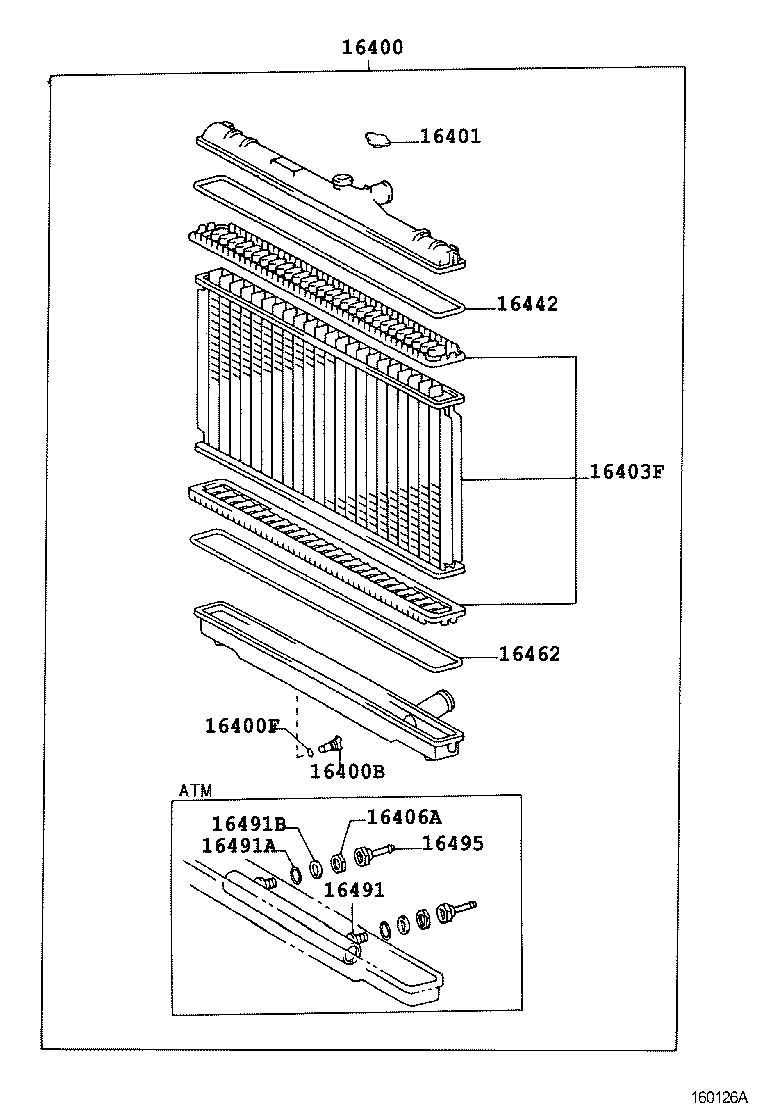 16261-88410 HOSE, WATER BY-PASS product image