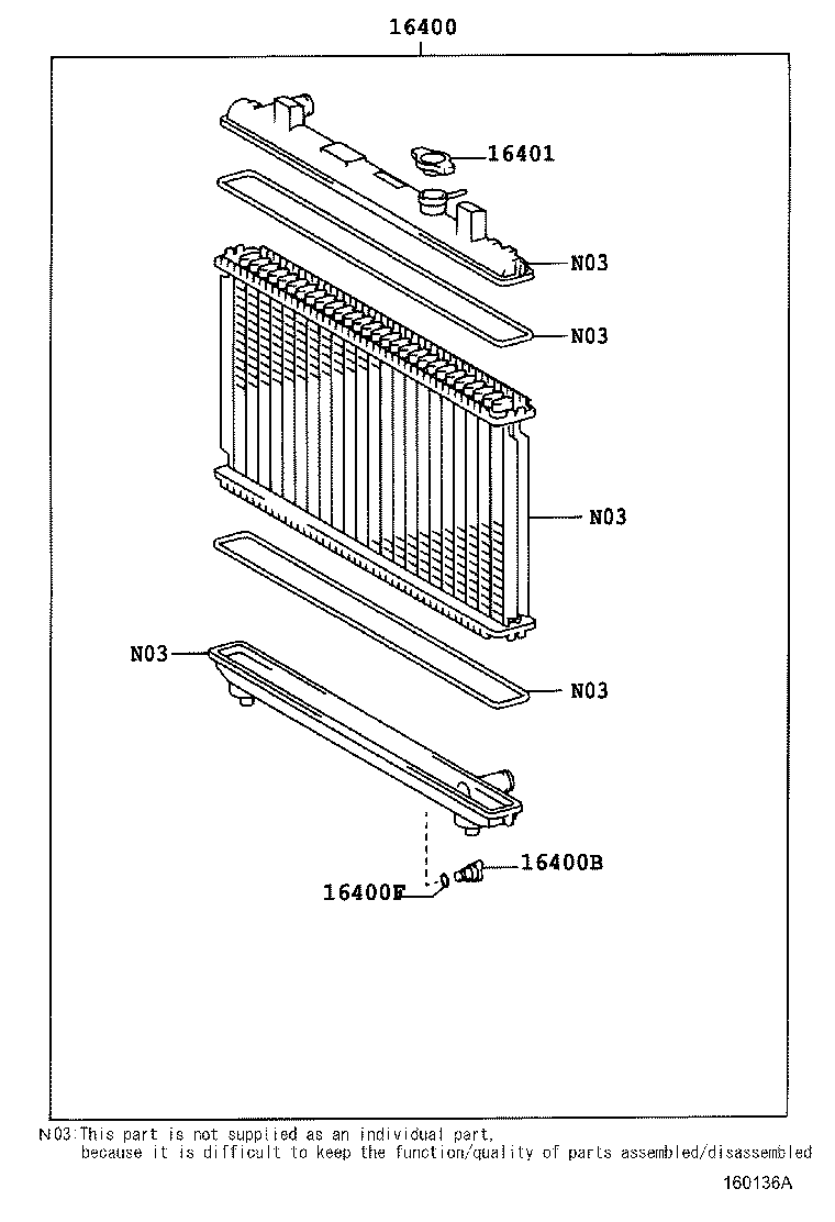 16381-64140 BAR, FAN BELT ADJUSTING product image