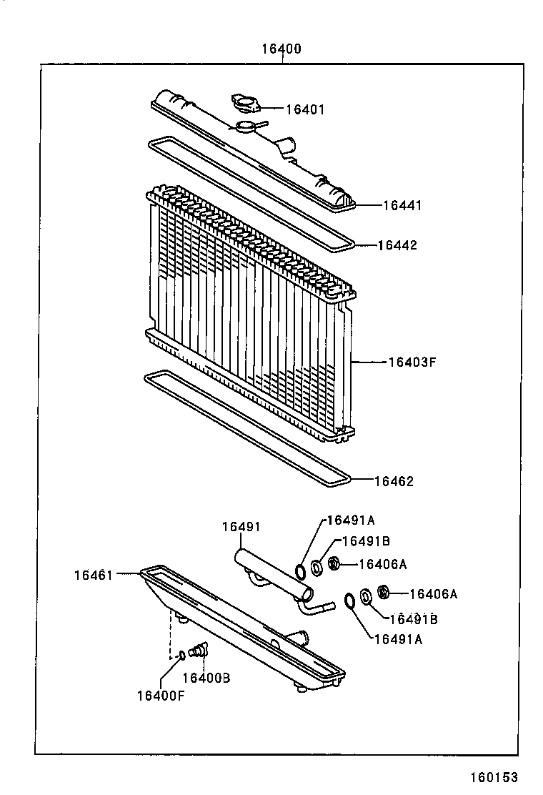 16400-16701 RADIATOR ASSY product image