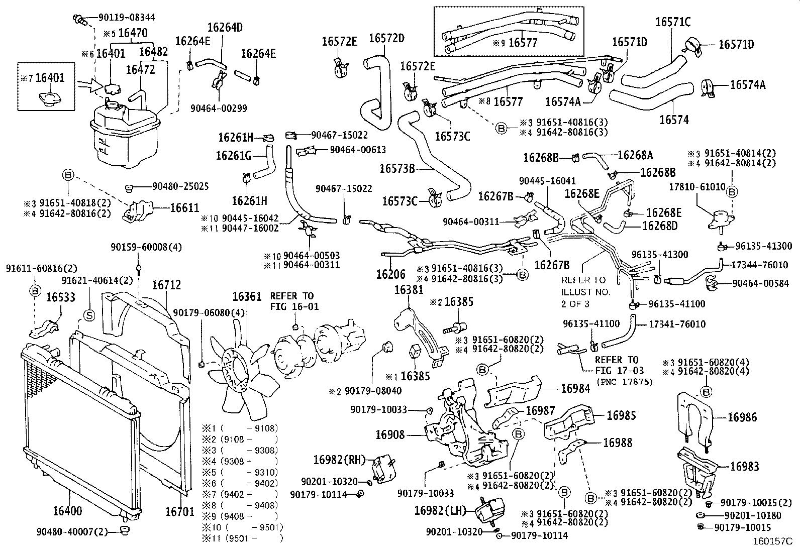 90445-16048 HOSE, WATER BY-PASS, NO.2 product image
