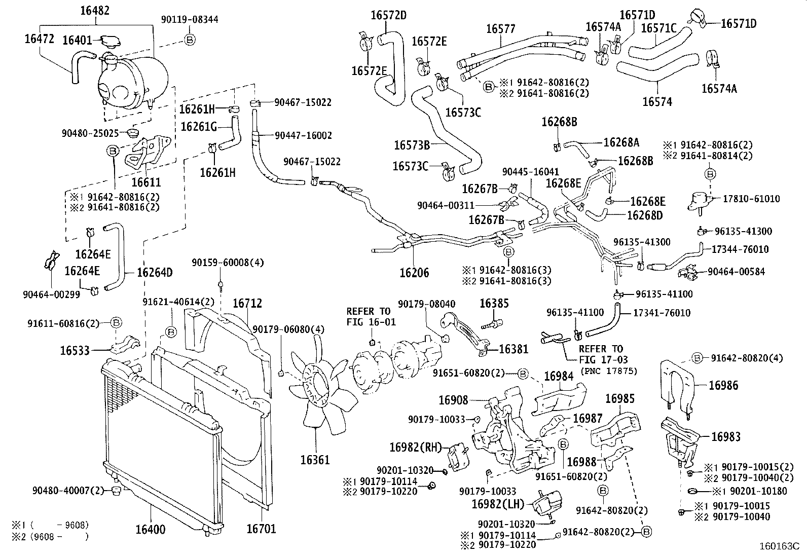90445-16048 HOSE, WATER BY-PASS, NO.2 product image