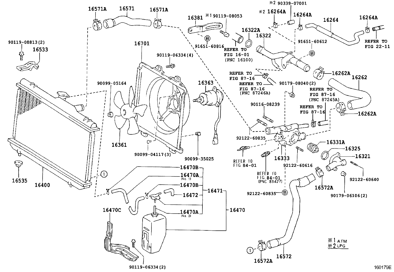 16381-64180 BAR, FAN BELT ADJUSTING product image