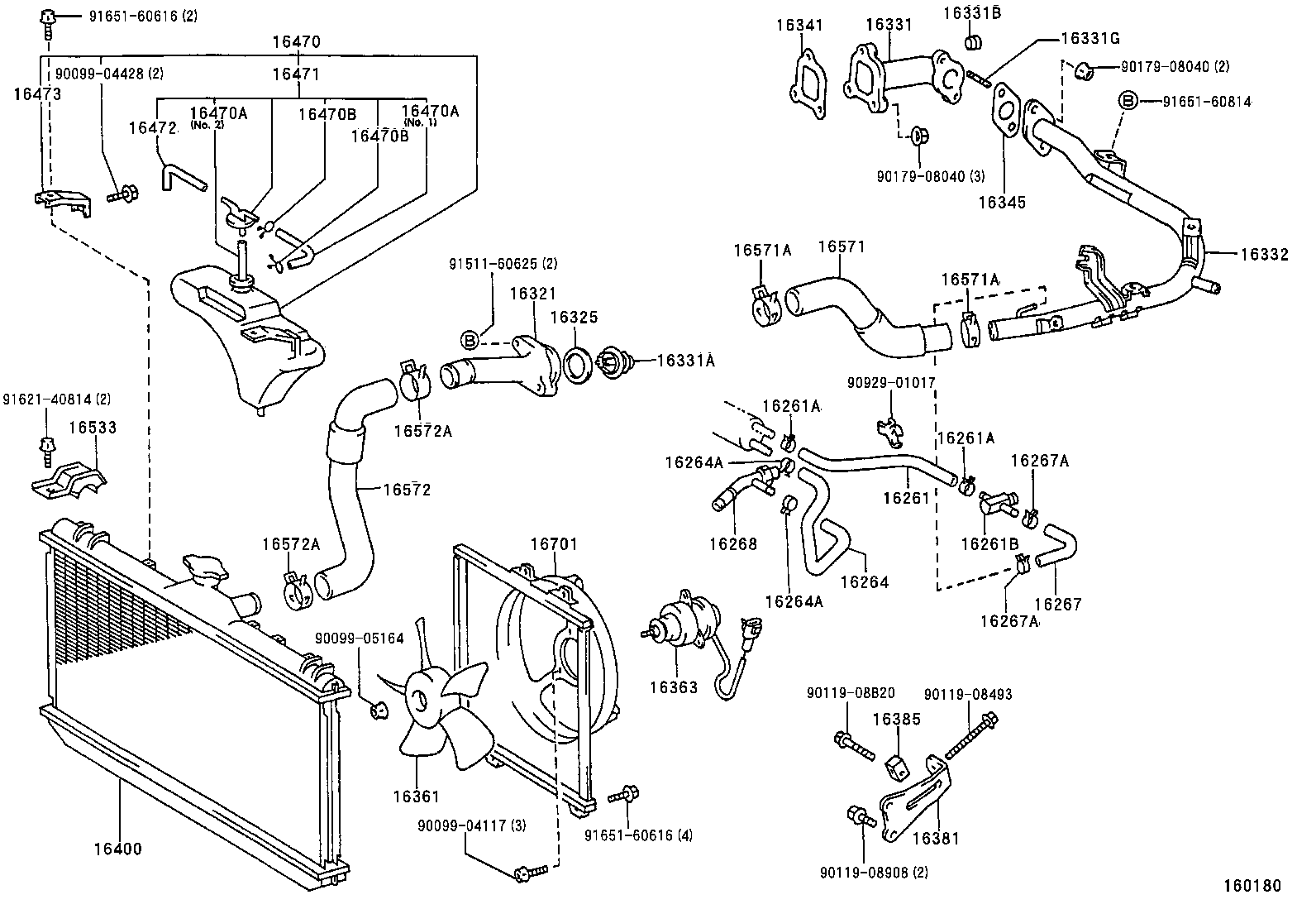 16381-16070 BAR, FAN BELT ADJUSTING product image