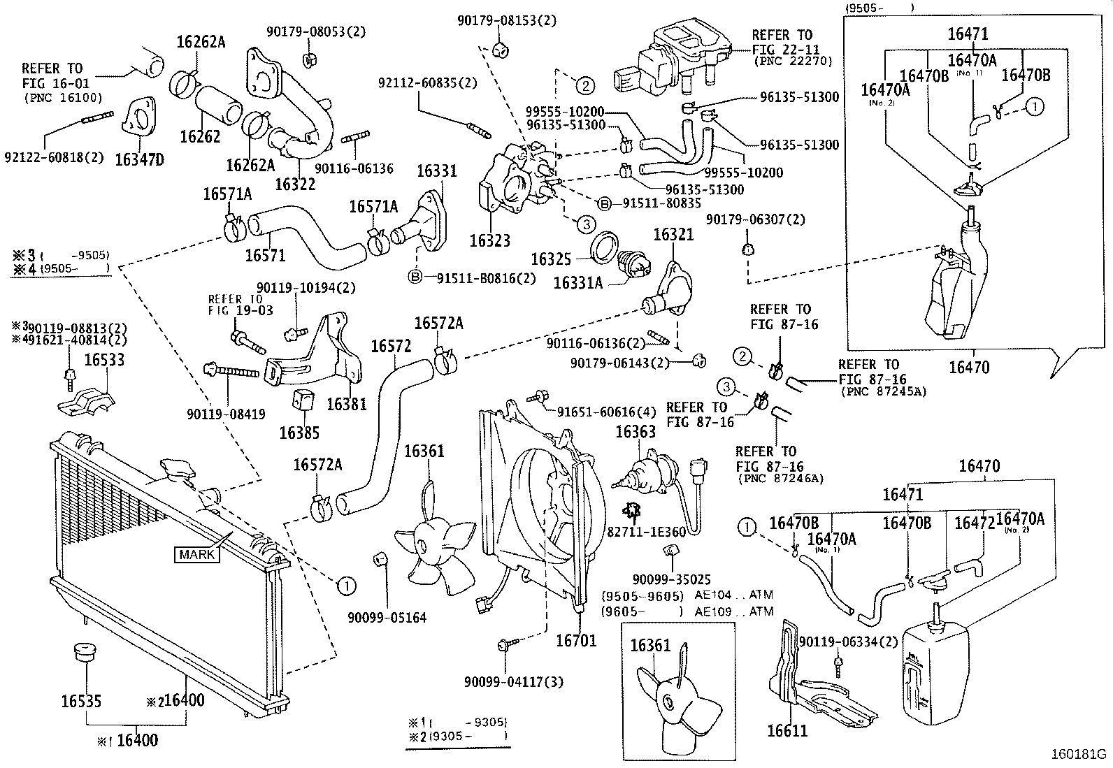 16381-64180 BAR, FAN BELT ADJUSTING product image