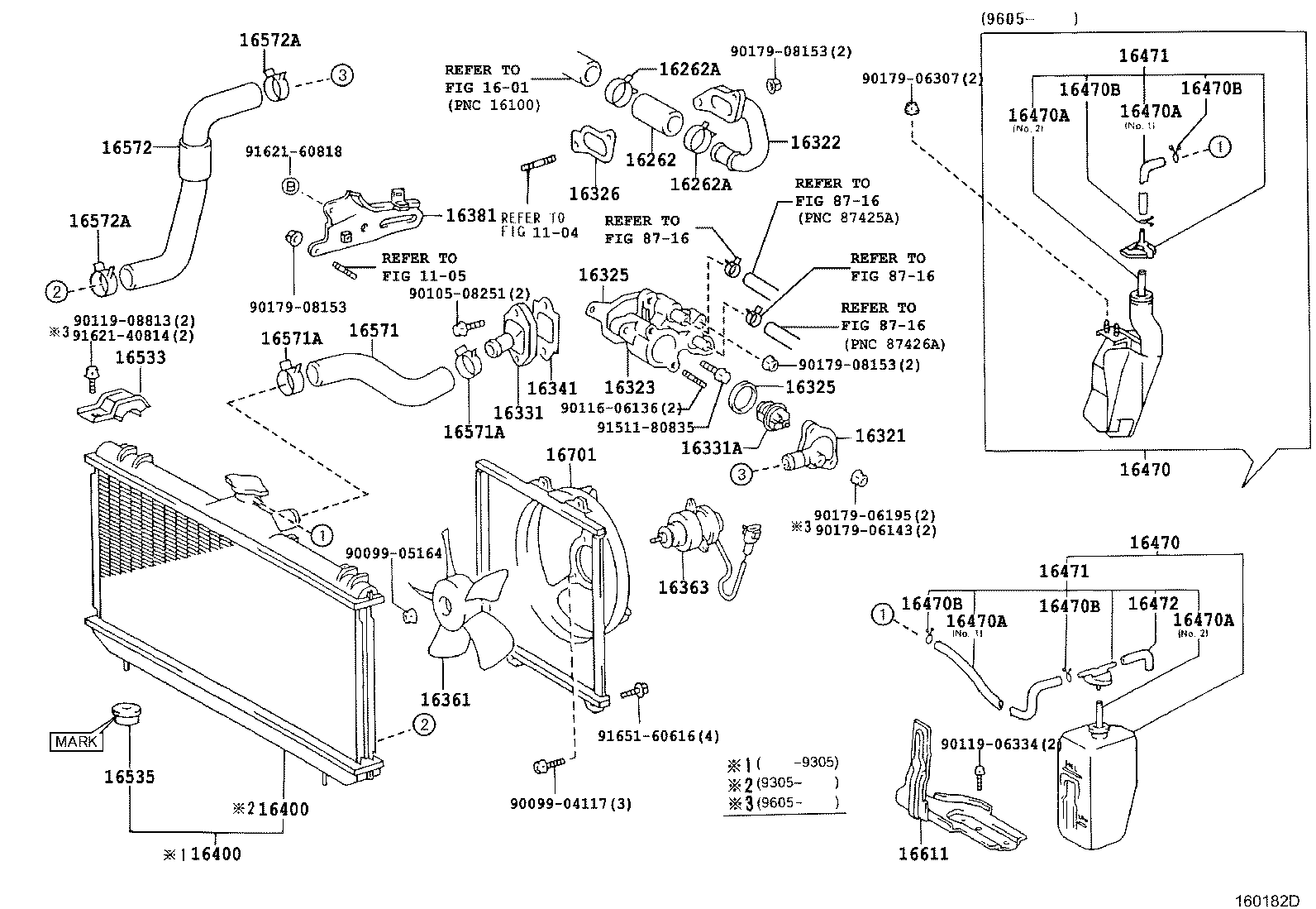 16381-64180 BAR, FAN BELT ADJUSTING product image