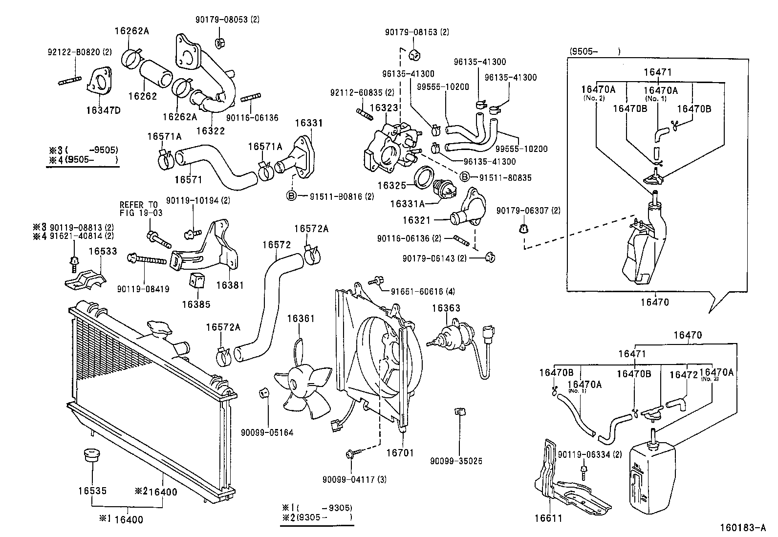 Toyota 16323-16420 HOUSING, WATER INLET