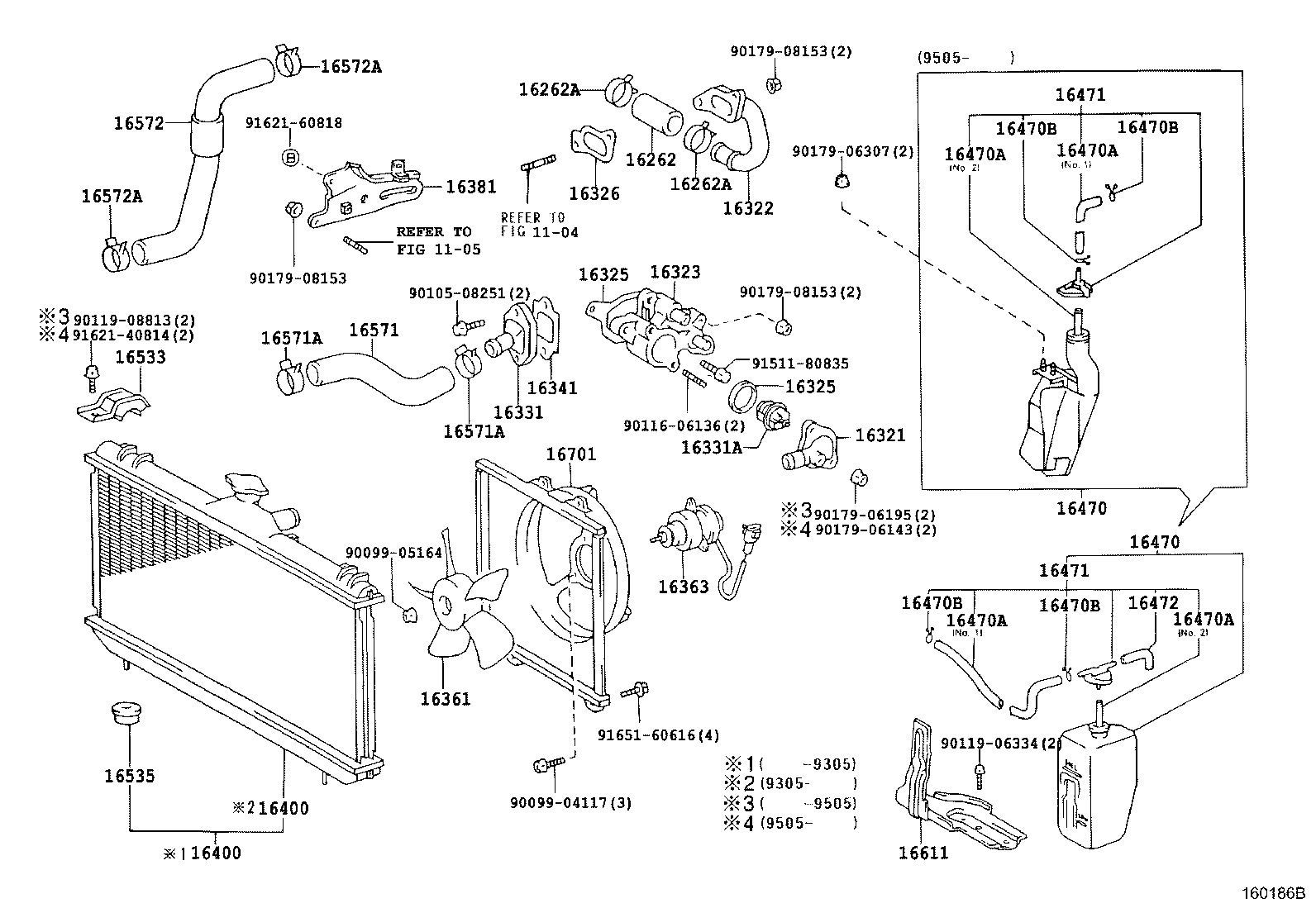 16470-16160 TANK ASSY, RADIATOR RESERVE product image