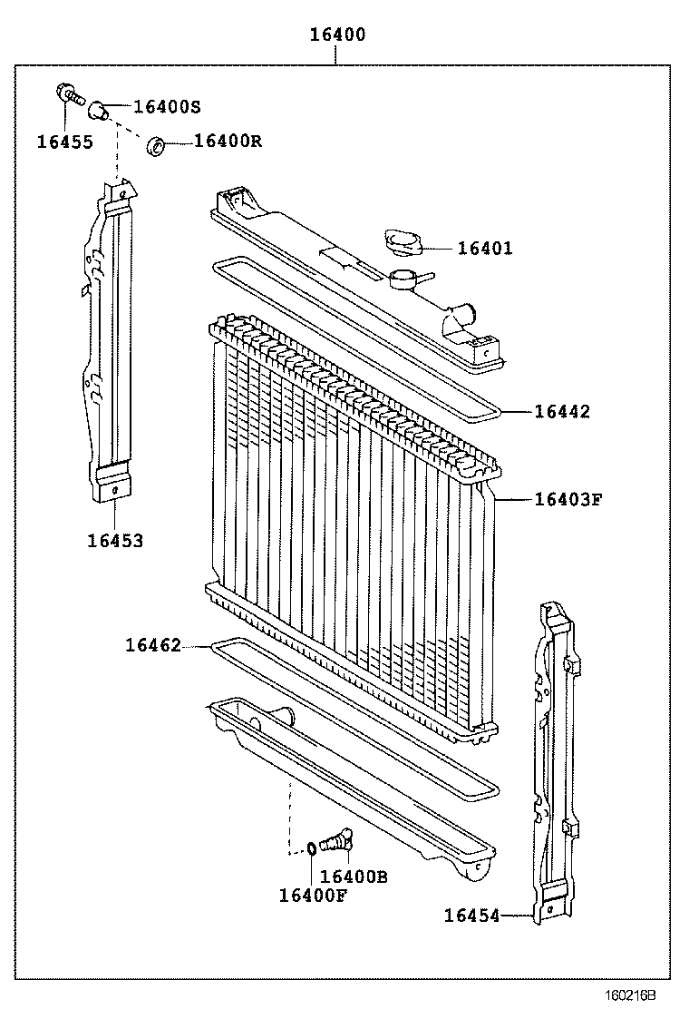 16400-75190 RADIATOR ASSY product image