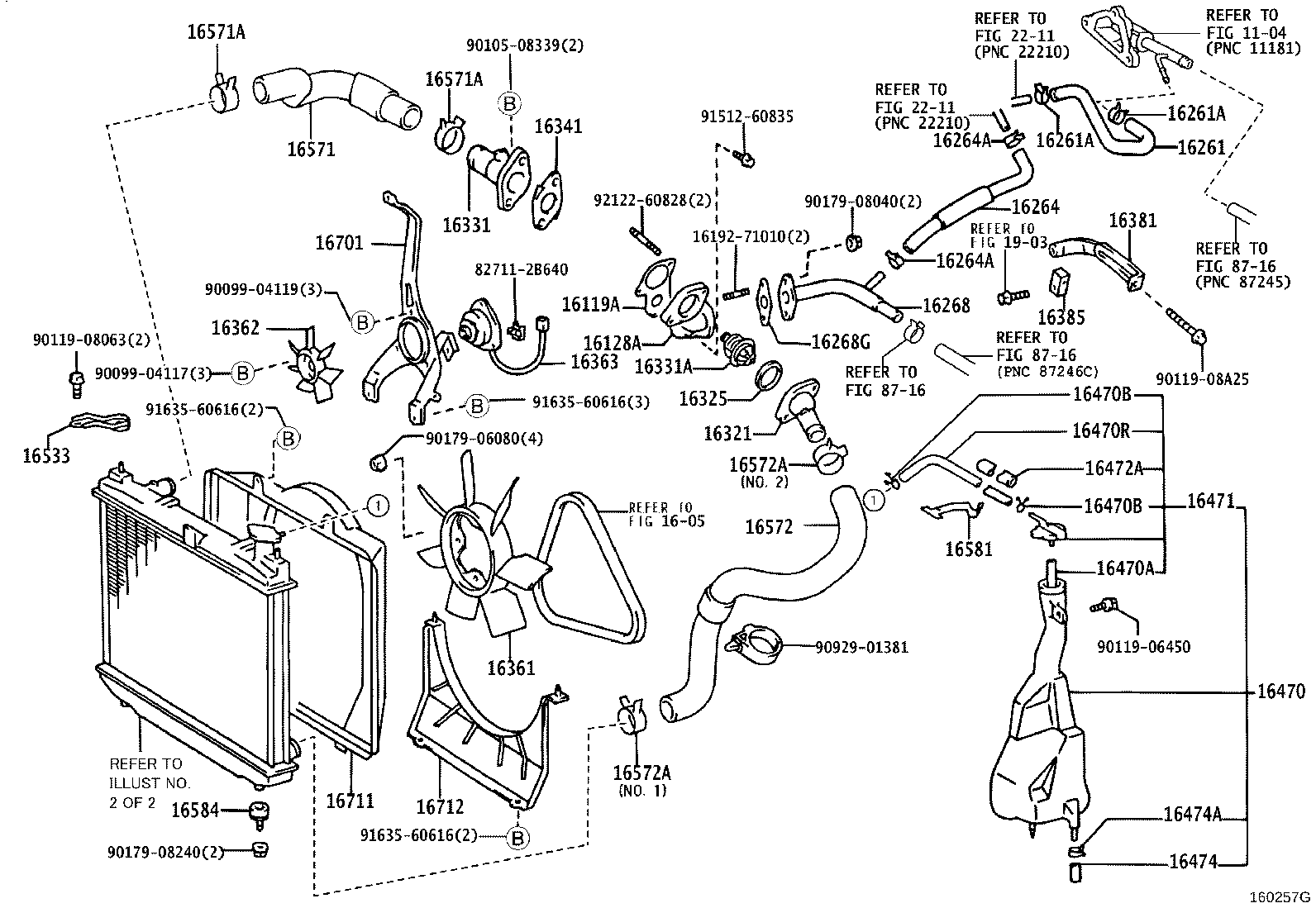 16572-54550 HOSE, RADIATOR, OUTLET product image