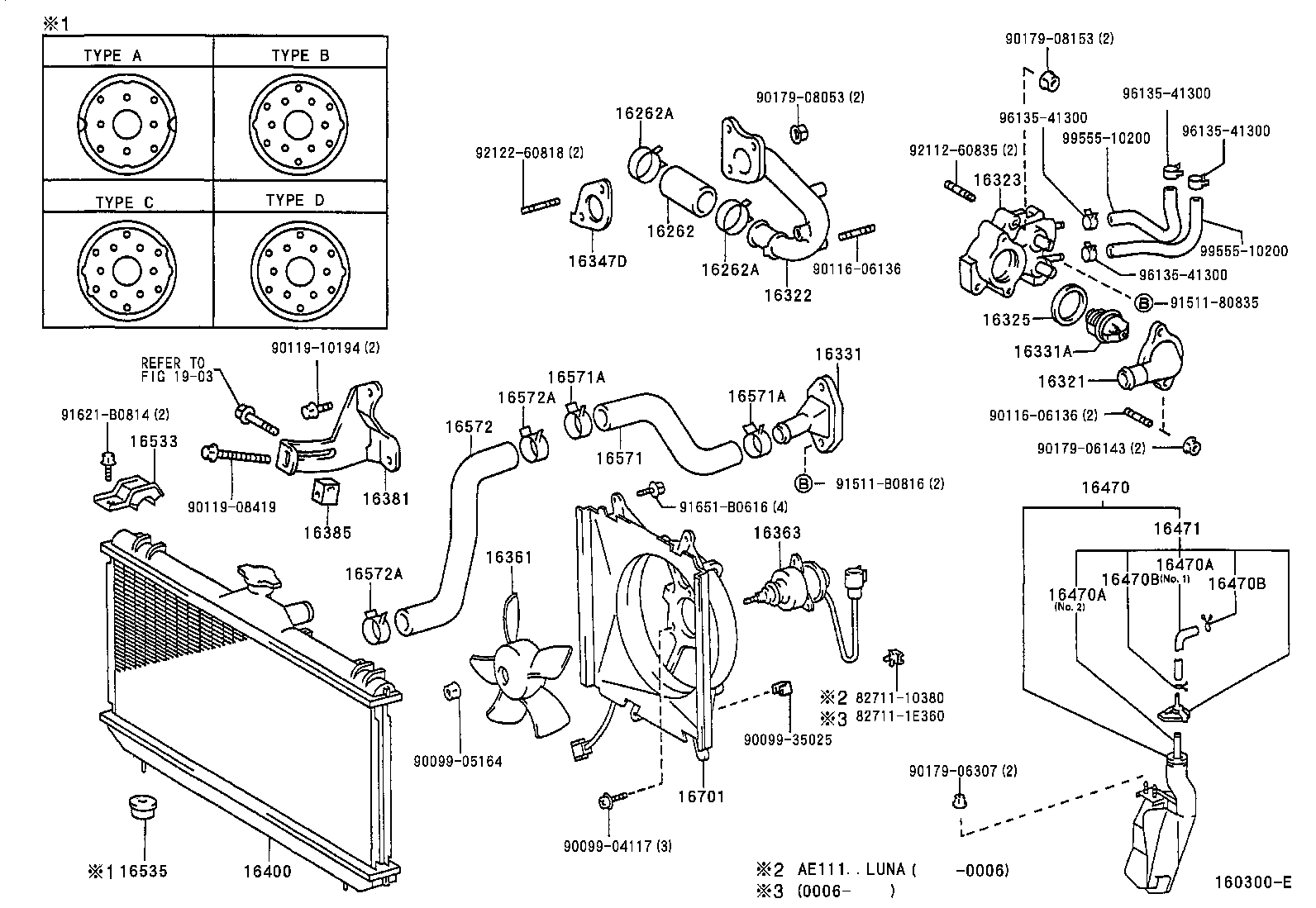 16261-27020 HOSE, WATER BY-PASS product image