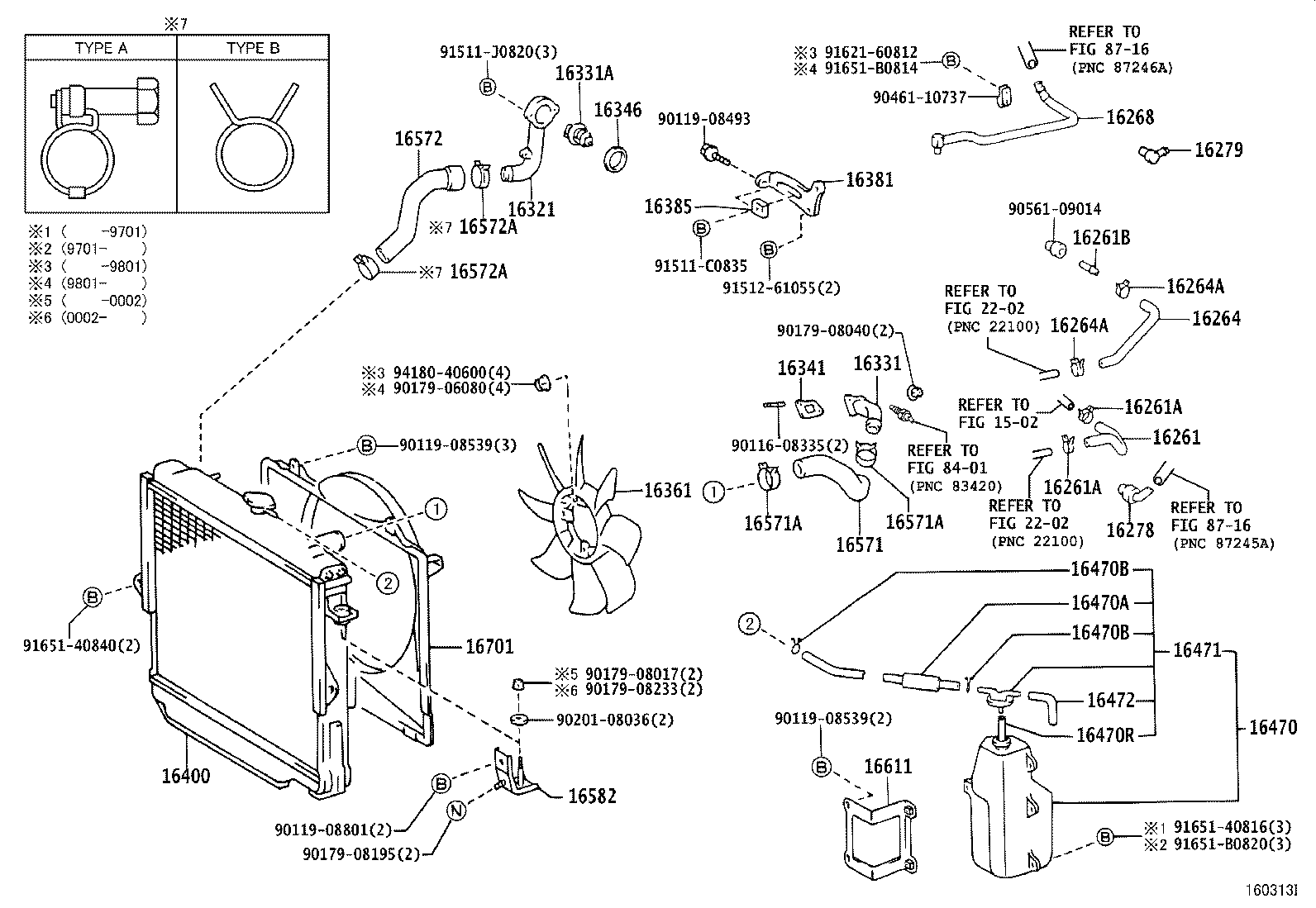 16552-17020 HOSE, SUB RADIATOR, NO.2 product image