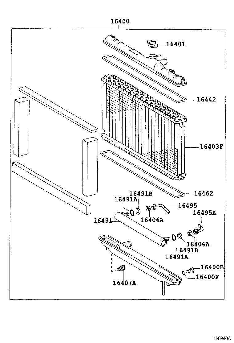 16261-88410 HOSE, WATER BY-PASS product image