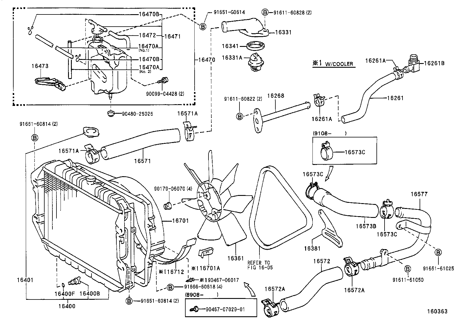 16401-05140 CAP SUB-ASSY, RADIATOR product image