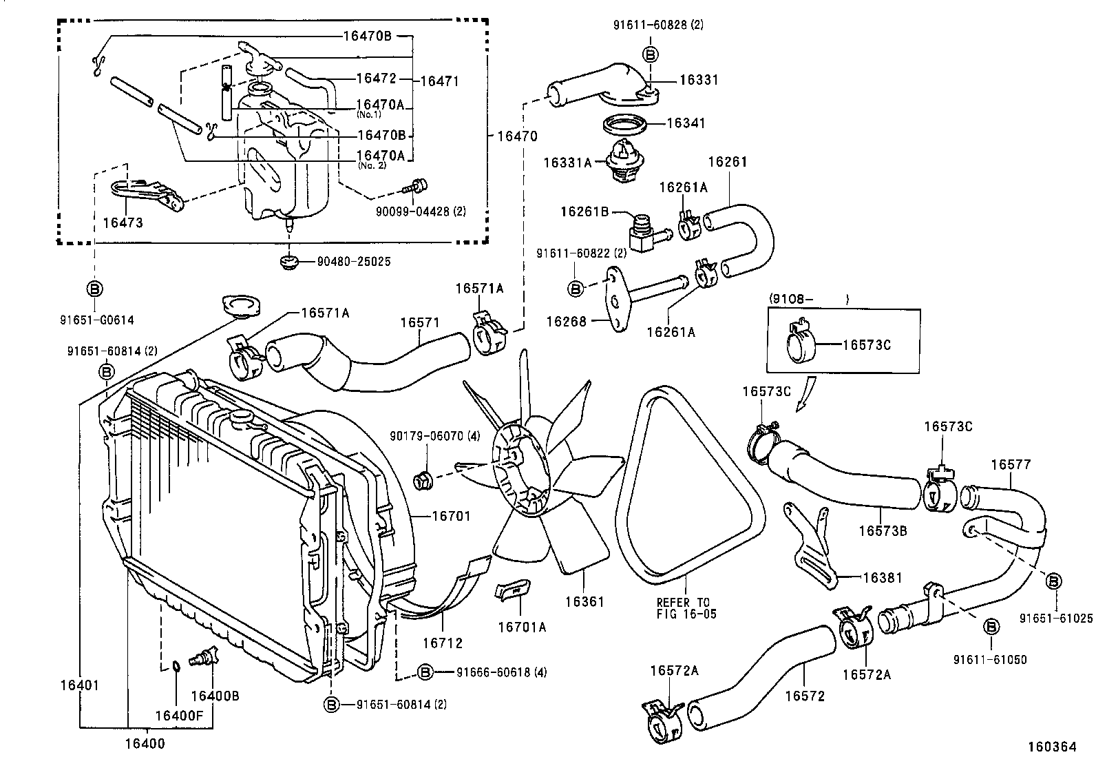 16401-05140 CAP SUB-ASSY, RADIATOR product image