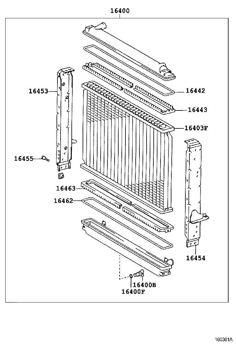 16381-89103 BAR, FAN BELT ADJUSTING product image