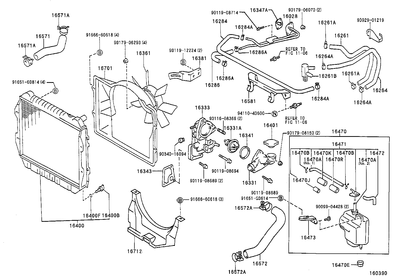 16381-67020 BAR, FAN BELT ADJUSTING product image