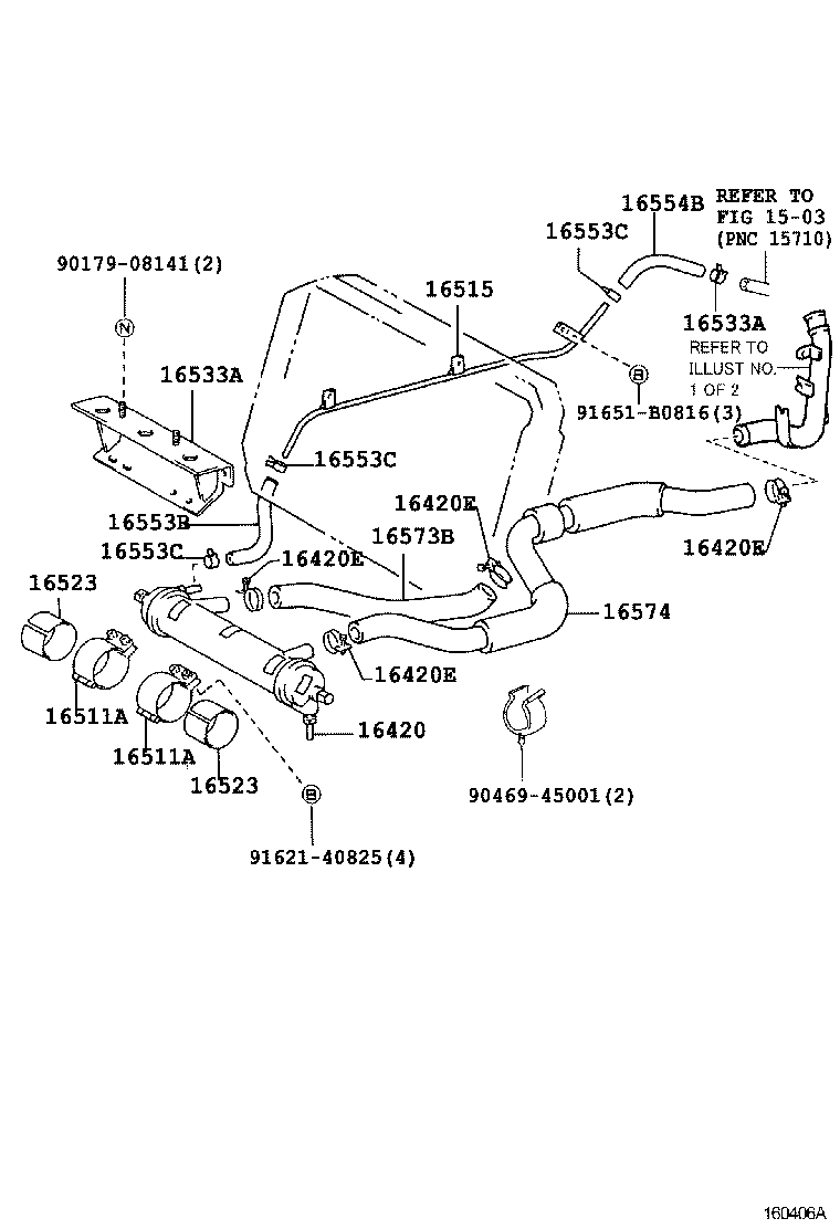 16381-89103 BAR, FAN BELT ADJUSTING product image