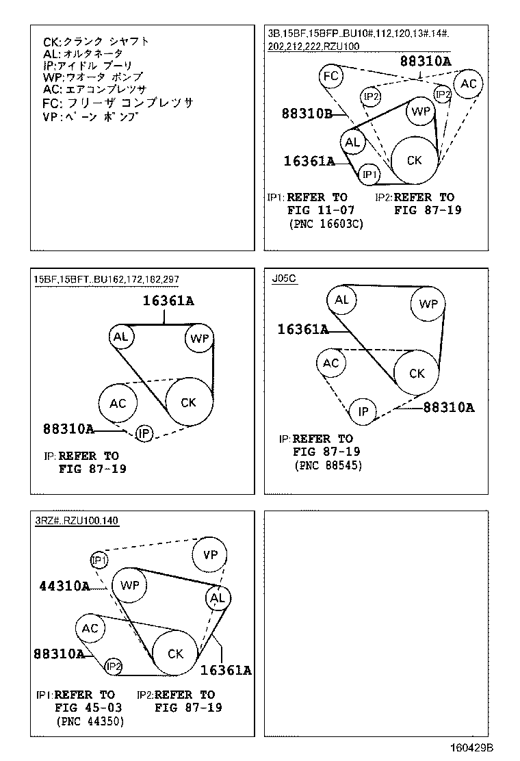 90038-32005 BELT, V(FOR FAN & ALTERNATOR) product image