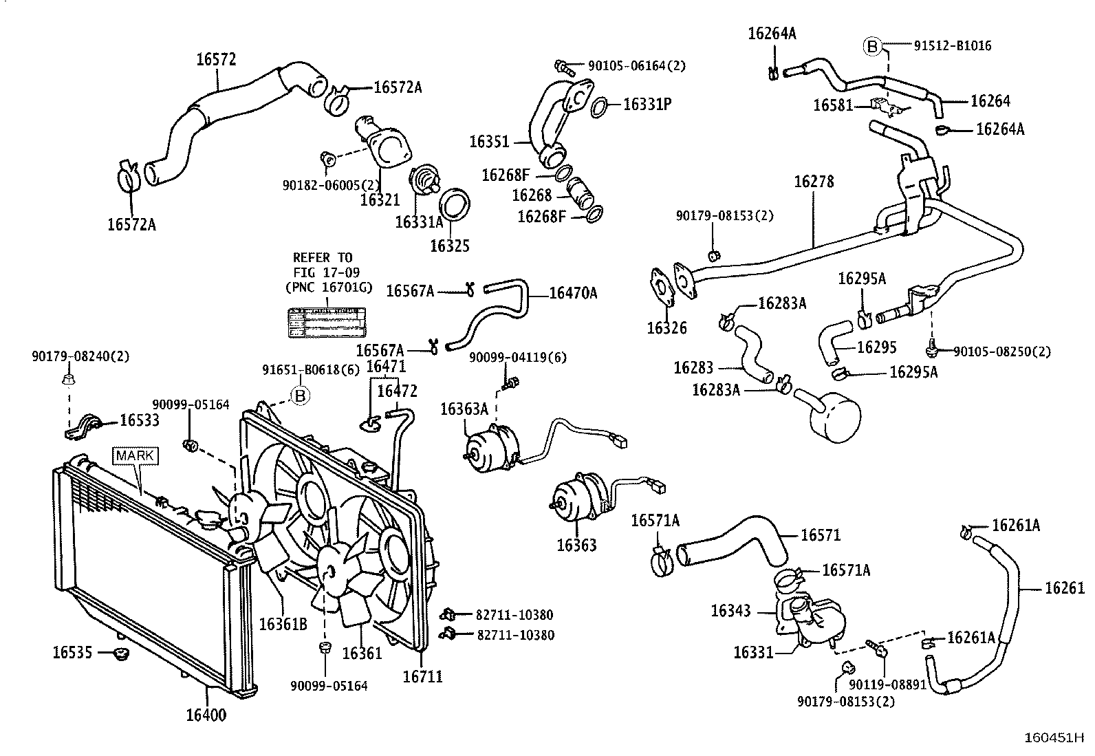 16363-46190 MOTOR, COOLING FAN product image