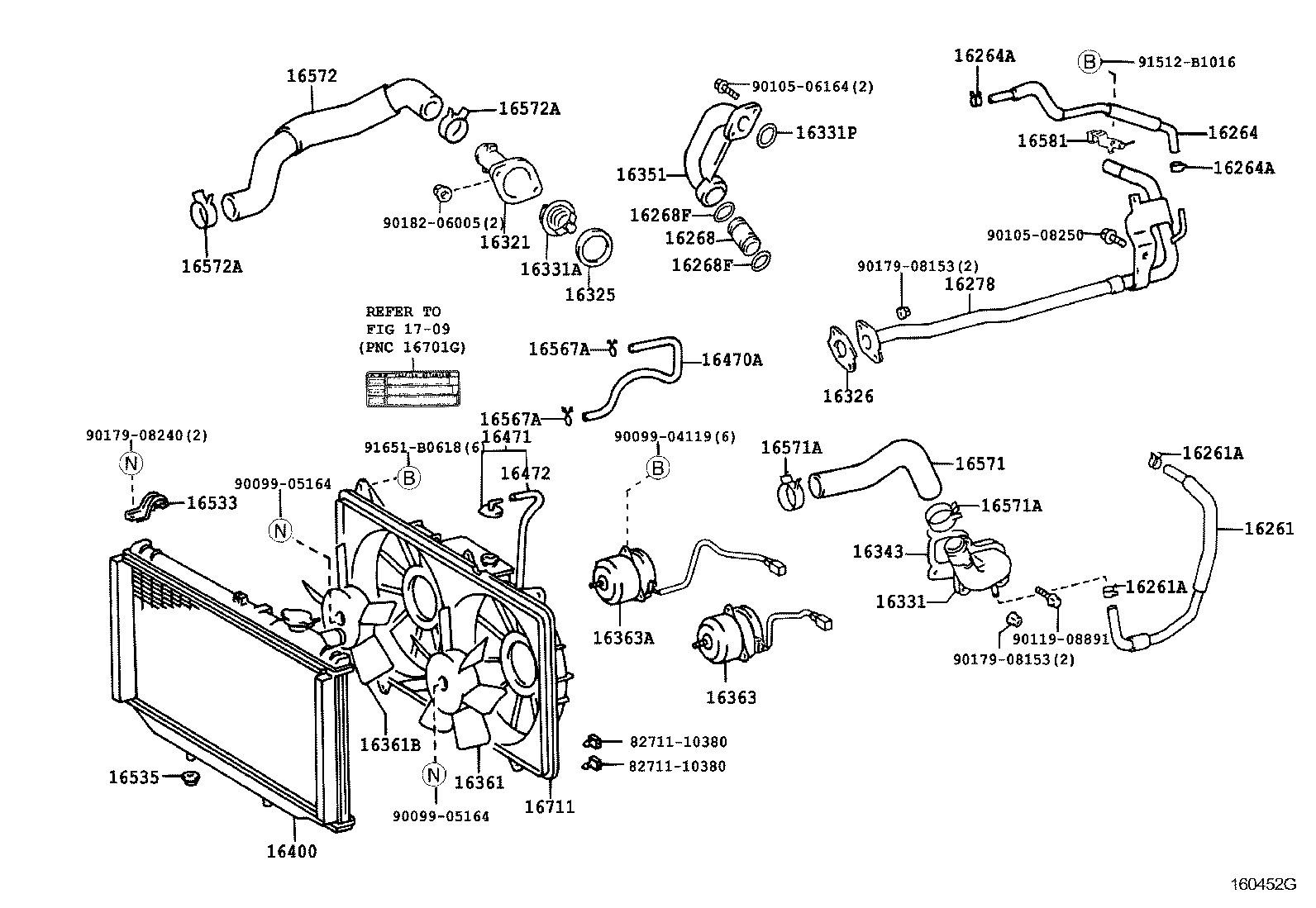 Toyota 90466-41008 CLIP, RADIATOR HOSE, NO.1
