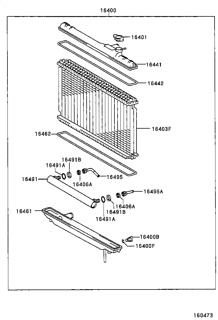 16400-46411 RADIATOR ASSY product image