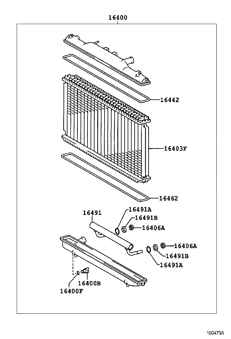 16400-6A170 RADIATOR ASSY product image