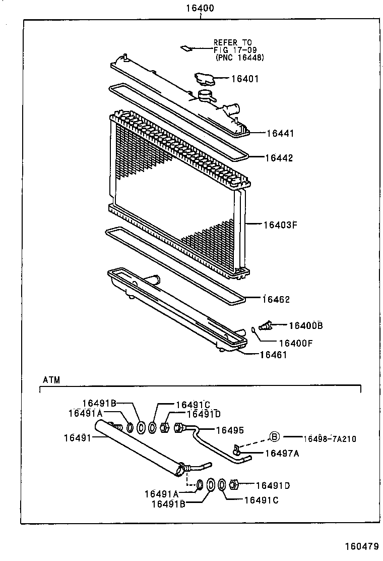 16363-74170 MOTOR, COOLING FAN product image