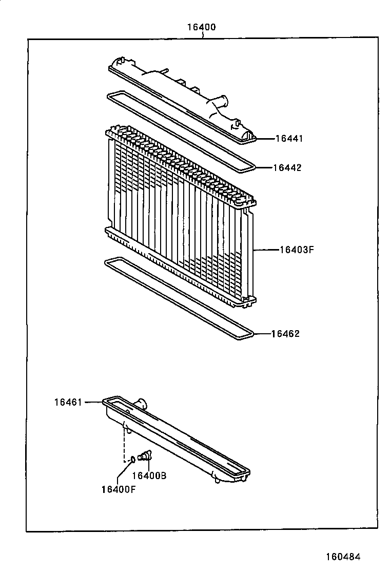 16261-64130 HOSE, WATER BY-PASS product image